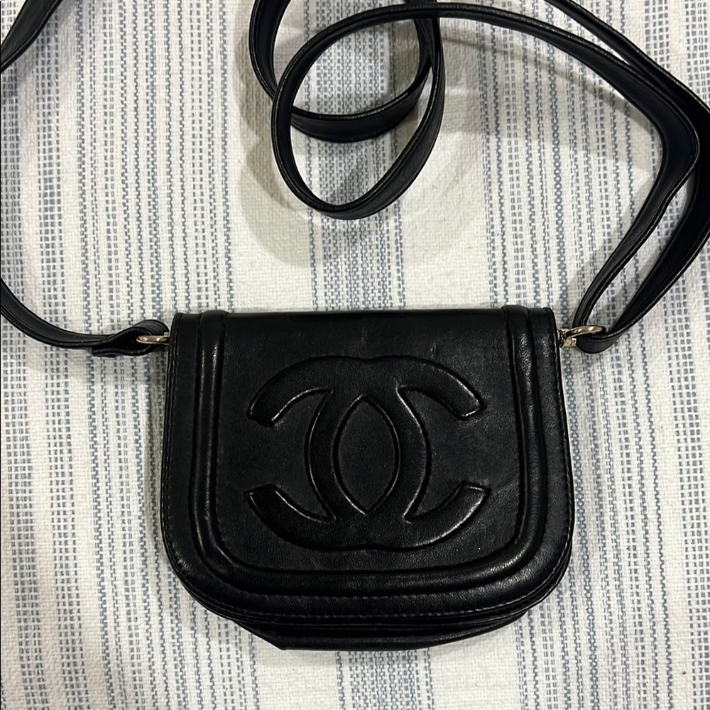 Small Vintage Chanel Black Crossbody Bag